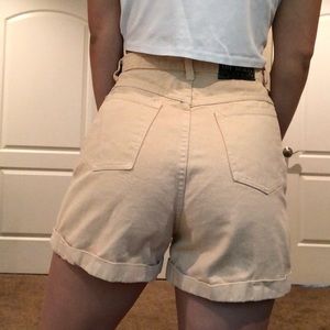 Vintage Honey Yellow High Waisted Shorts